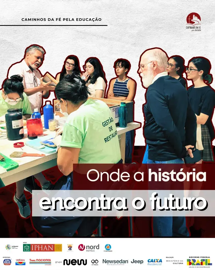 Vídeo mostra técnicos em ação restaurando azulejos antigos em oficina de conservação no Centro Cultural São Francisco.
