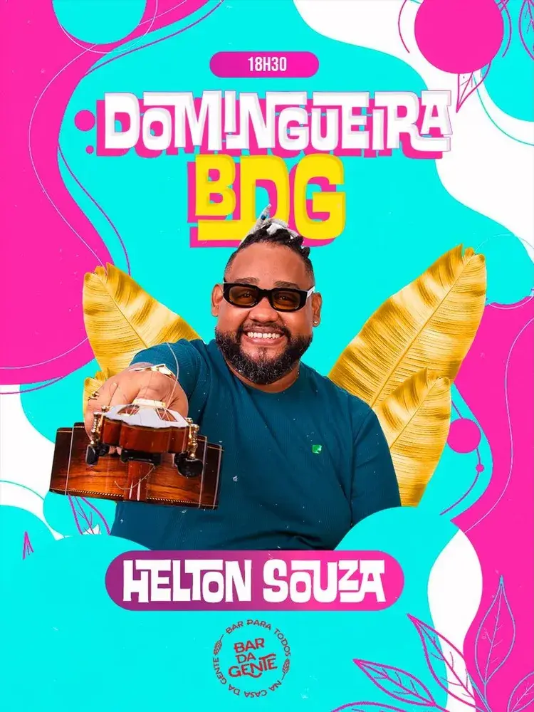 Imagem com a agenda semanal do Bar Da Gente em João Pessoa, mostrando os artistas Aline Dias (02 de janeiro), Kassia Santos (03 de janeiro) e Helton Souza (04 de janeiro).