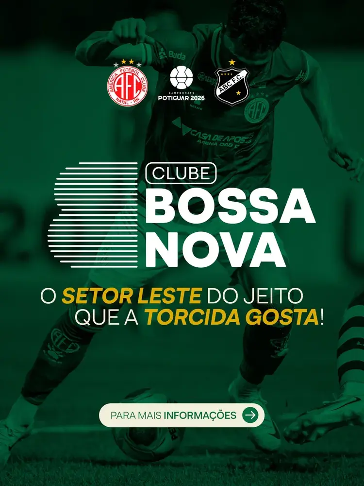 Promotional poster for Esquenta Mecão at Arena das Dunas featuring Abiel, date January 24th, time 2 PM to 4 PM, East Sector, with América and ABC logos.